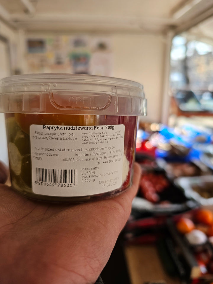 Papryczki faszerowane fetą na ostro