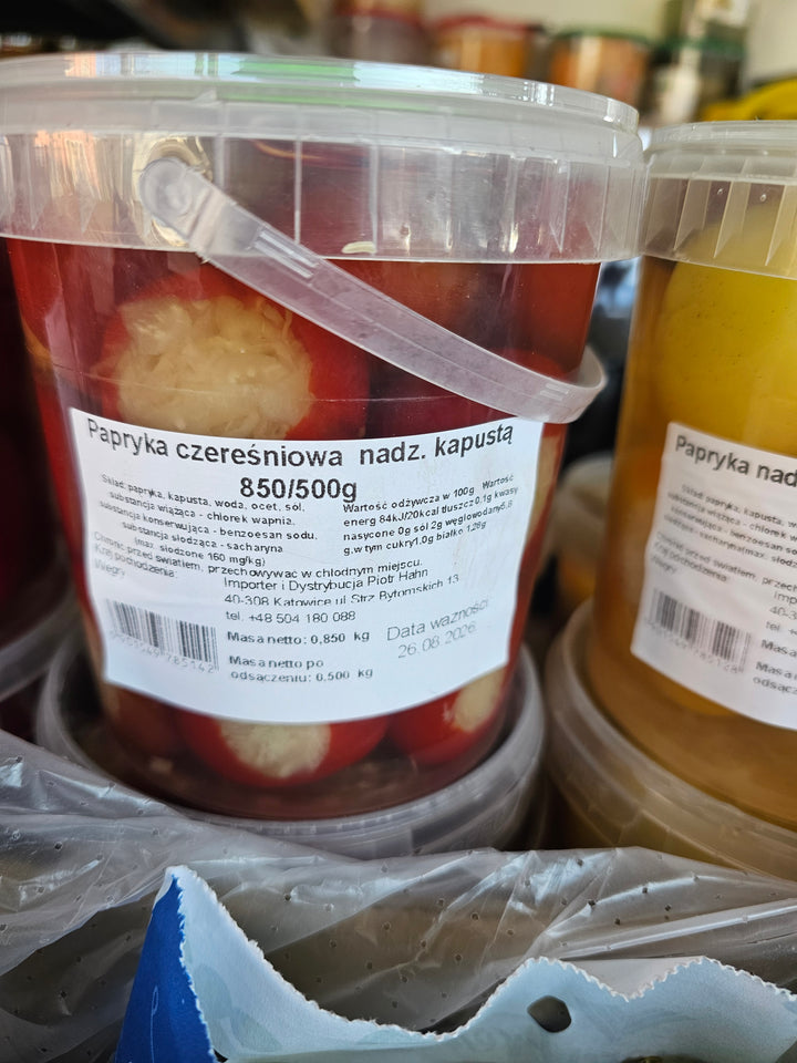 Papryczki czereśniowe faszerowane kapustą