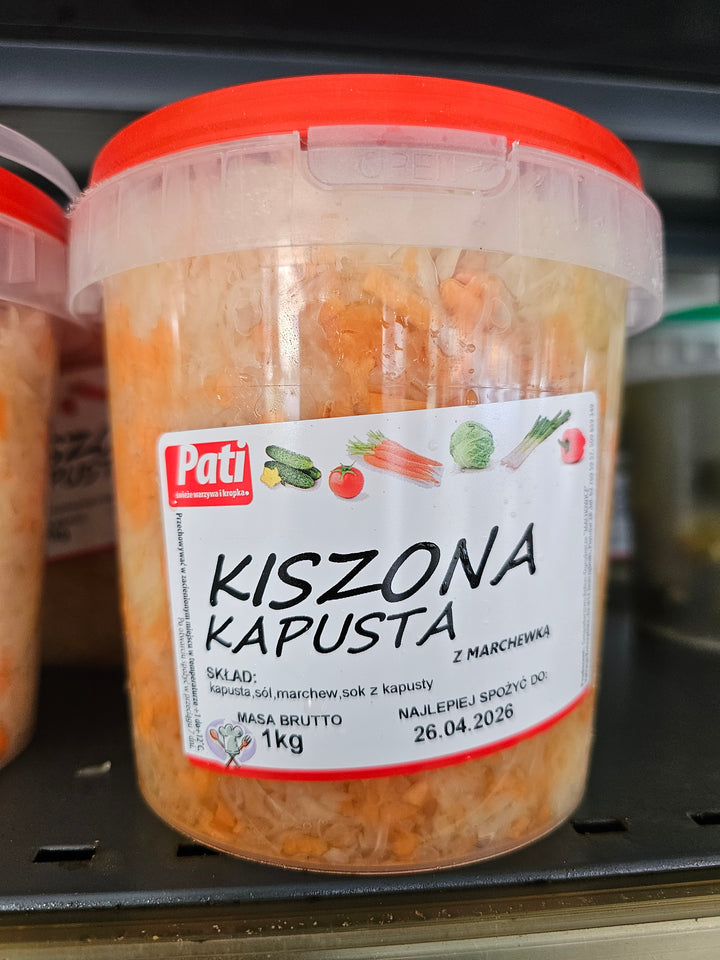 Kiszona kapusta wiaderko 1kg